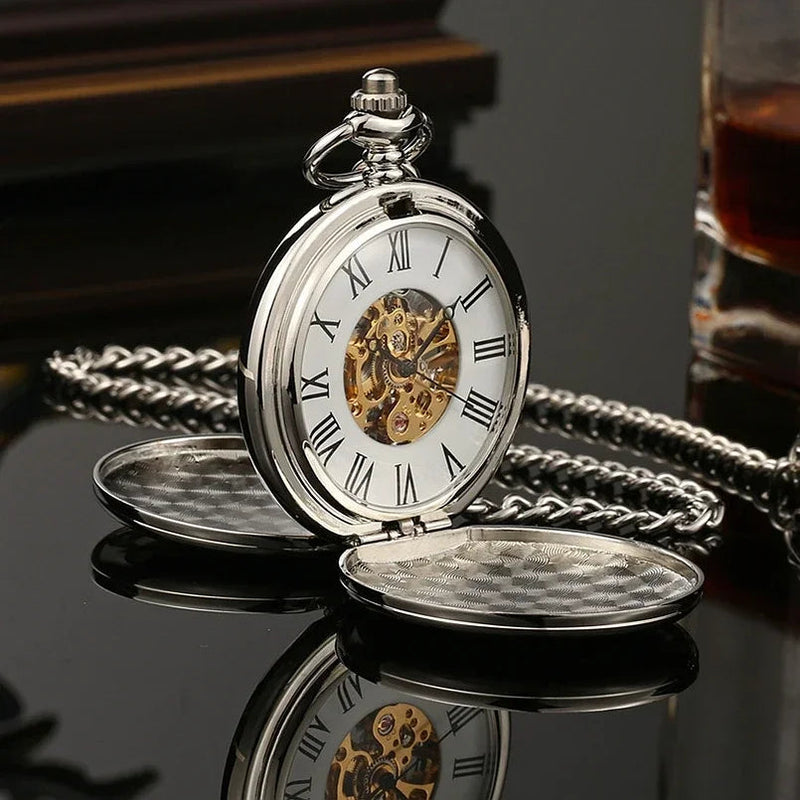 1885 Industrial Dawn pocket watch from Berlin, Germany — EPOCH (side profile)