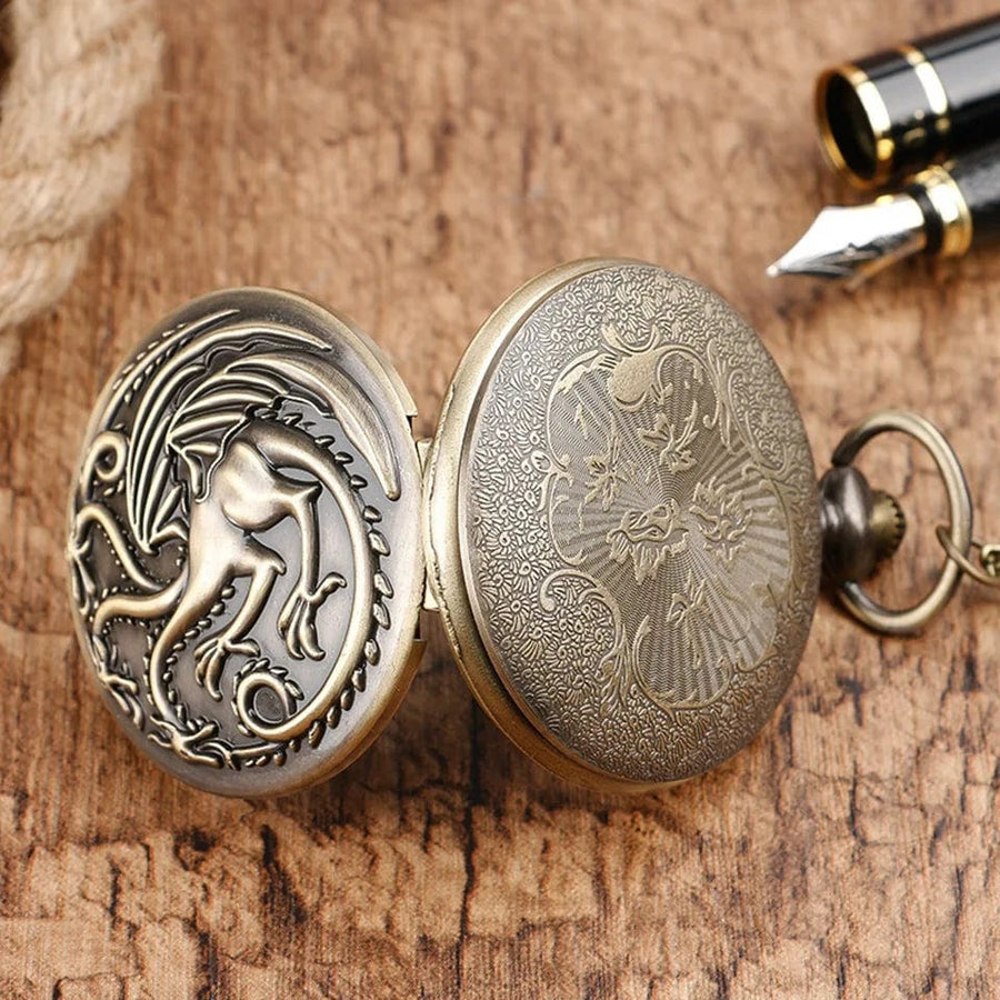 1891 Belle éPoque pocket watch from Paris, France — EPOCH (case detail) — architectural view